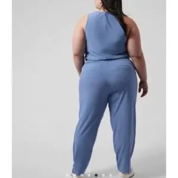 Athleta Women's Blue Brooklyn Jumpsuit Plus Size 24 NWT - Picture 2 of 14